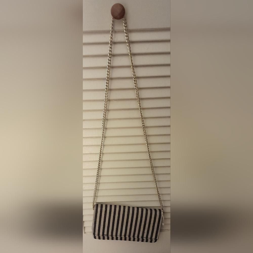 Navy/Cream evening bag